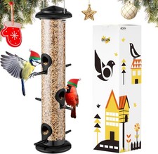 iBorn Metal Bird Feeders Black