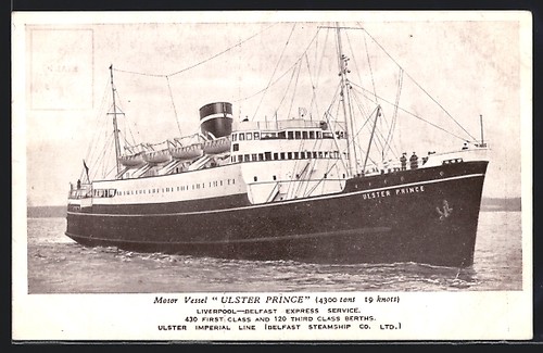 Passenger ship ulster prince - ship,