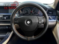 For Vauxhall/Opel CORSA D 2006+ Black Real Leather Steering Wheel Cover Beige St