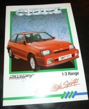 SUZUKI SWIFT RANGE (GTI GLX) BROCHURE 1987 (ENGLISH TXT UK MKT) EXC COND RARE