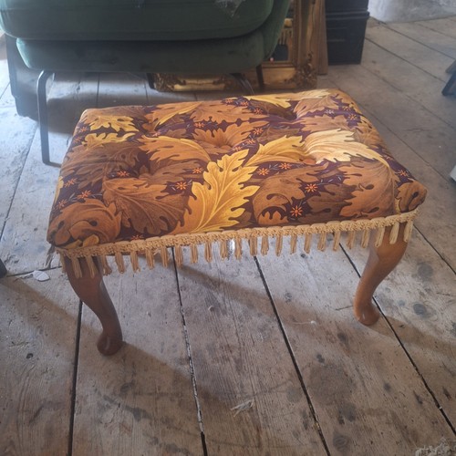 Vintage footstool autumnal - ,