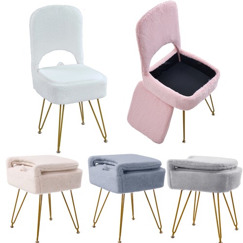 Fluffy upholstered footstool - fluffy,