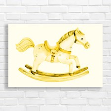 Whimsical wooden rocking - wooden, horse