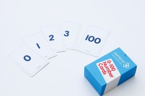 Numicon 100 numeral cards - 0-100,