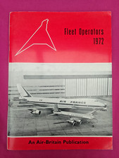 Air-Britain Publication. Fleet Operators 1972. FREE POST