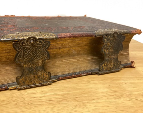 Antique illustrated holy bible - antique,