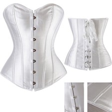 Women Black Overbust Boned