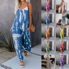 Women Boho Tie Dye Loose Baggy