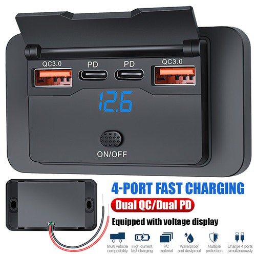 12v 24v dual usb - ports, type