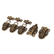 Furniture Suitcase Box Drawer Lock Chest Vintage Style Toggle Latch Hasp 5pcs