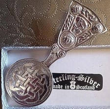 c1950 Hamish Bowman Vintage Iona Alexander Ritchie Designed Silver Caddy Spoon