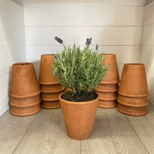 Vintage terracotta pot - vintage, 14cm