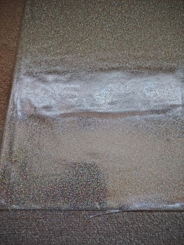Clear transparent glitter - clear, pvc