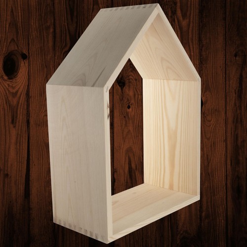 Large pine wooden house shaped - large,