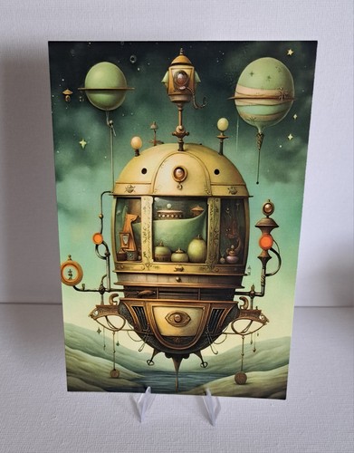 Whimsical steampunk flying - whimsical,