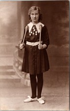 Young Girl in Vintage Outfit