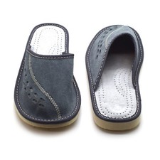 Mens Genuine GREY 100% Suede