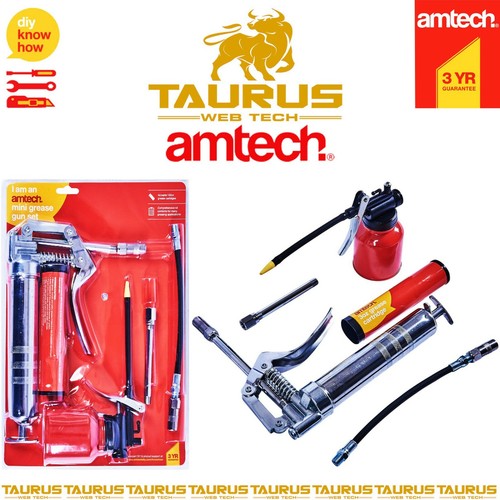 Amtech mini grease gun - gun, oil