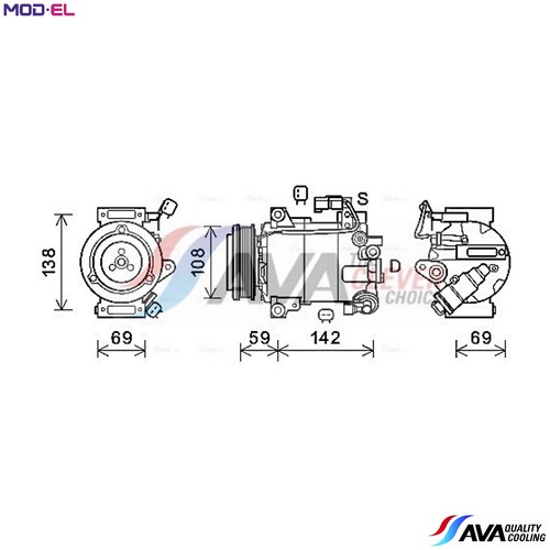 Compressor air conditioning - air,