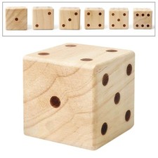 Giant Wooden Yard Dice Smooth