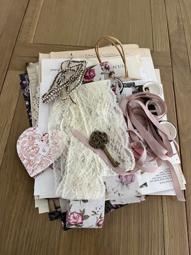 Vintage floral junk journal - floral,