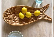 Vintage Rustic Long Wicker