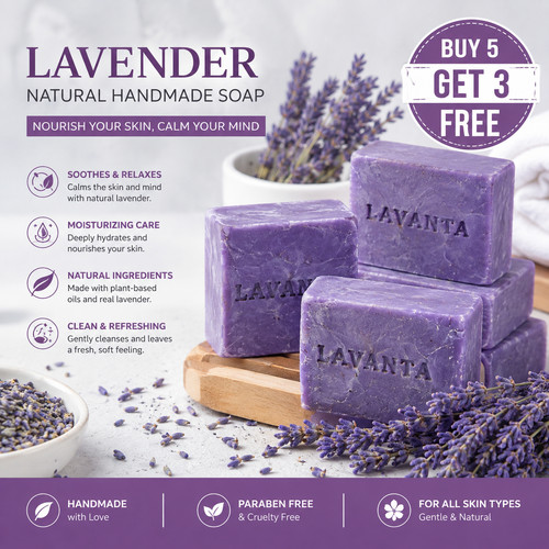 Lavender soap bars - lavender,