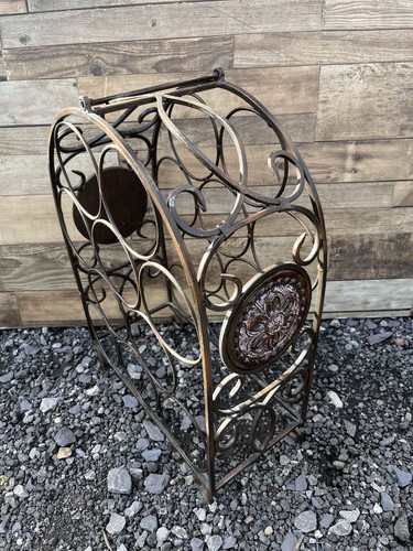 Vintage brown rustic swirl