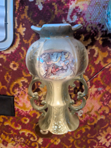 Staffordshire ceramic vase - staffordshire,