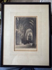 Antique Framed Engraving Of