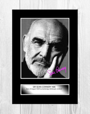 Sean Connery 007 6 A4 signed