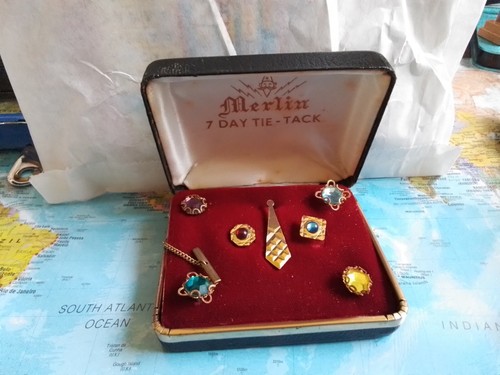 Vintage day tie pin set - day,
