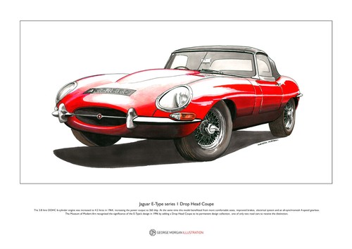 Jaguar type drop head - e-type, coupe