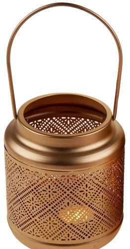 Moroccan copper gold lantern - moroccan,