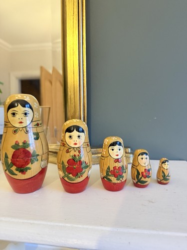 Vintage russian matryoshka - vintage,