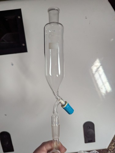 Quickfit glass funnel - funnel, with
