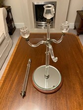 Antique Crystal/Glass 3-Arm