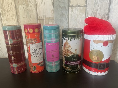 Empty biscuit tin collection - empty,