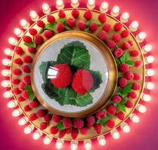 STUDIO ART LUCITE PAPERWEIGHT