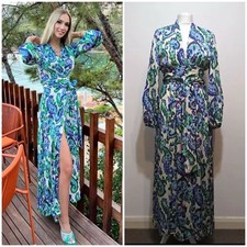 Zara Printed Wrap Kimono Robe
