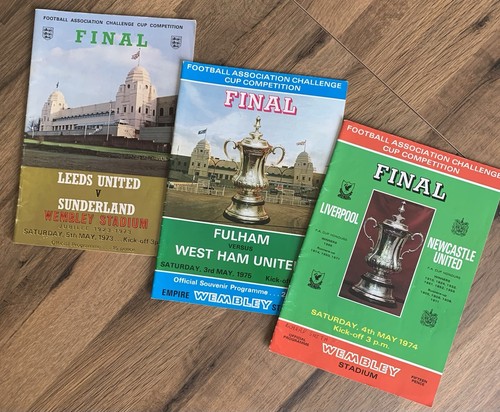 Cup final programmes - cup, bulk
