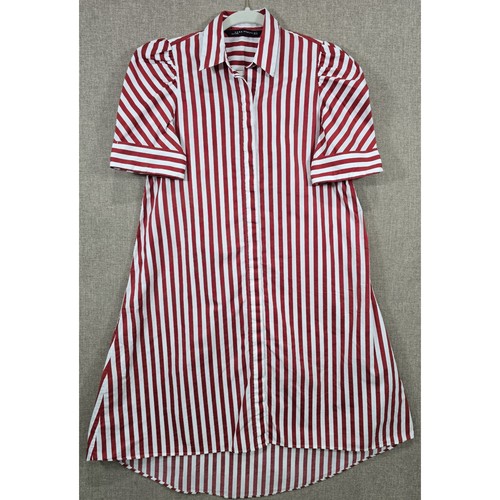 Zara woman red white striped - zara,