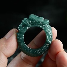 Myanmar Jadeite Dragon Ring