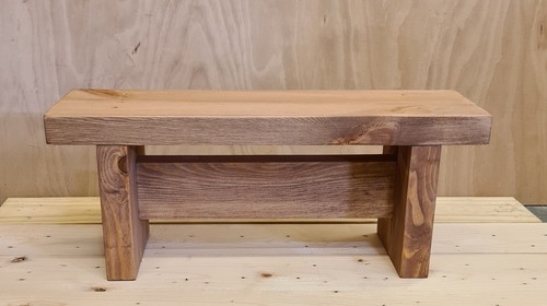 Small wooden rustic foot step - small,