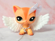 Littlest pet shop outfit angel wings custom collar bow set no pet included