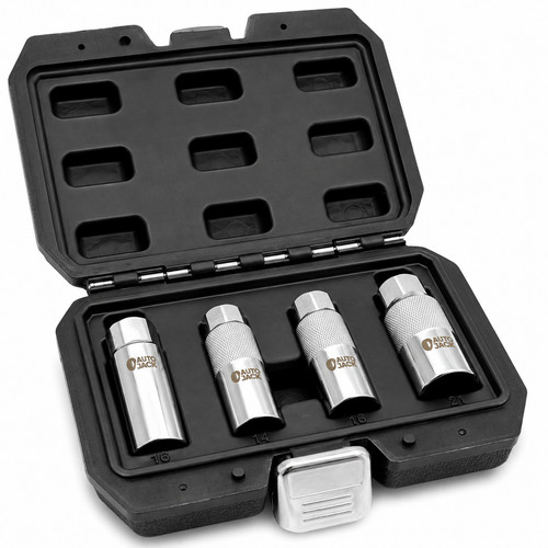 Spark plug socket - 3/8", 4pc