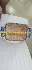 Vintage wicker basket with - vintage,