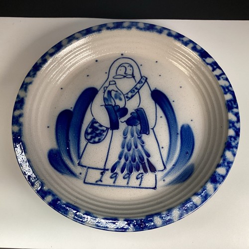 Vtg eldreth pottery santa - pottery,