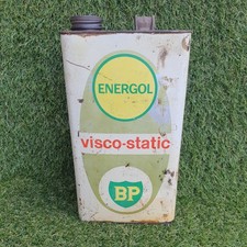 Vintage BP Visco Static 1 Gallon Oil Can Mancave/Garage Collection 