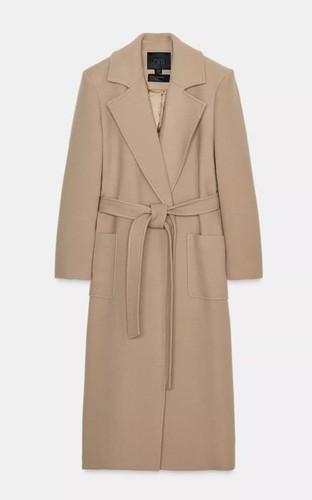 Zara wool blend belted coat - zara,